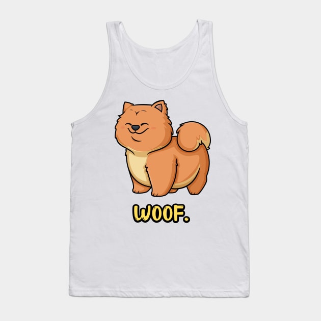 Chibi Kawaii Chow Chow Dog Tank Top by FoxyReign